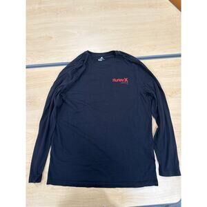 Hurley Long Sleeve Graphic Tee Black Red Men’s Large